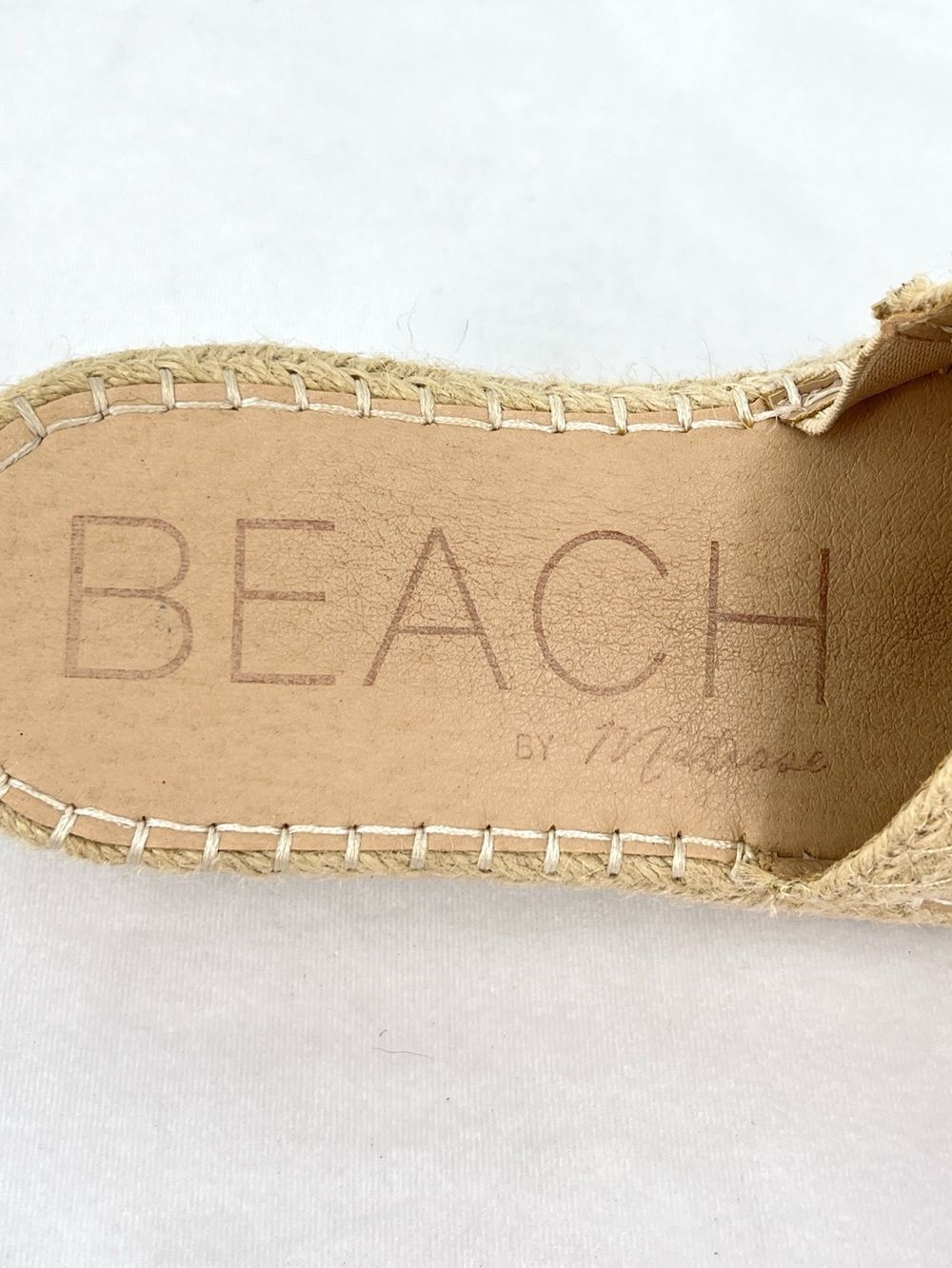 Beach by Matisse Jute Platform Slide Espadrille Sandals Natural Beige Women’s 9 - Picture 9 of 9